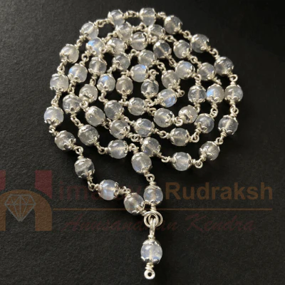 Moonstone Mala In Silver