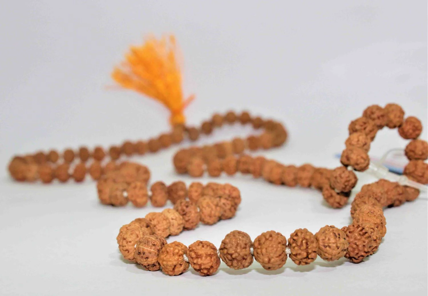 Natural 7 Mukhi Rudraksh Mala -Indonesian Origin (108+1) Beads - Image 4