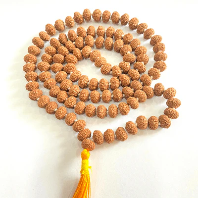 Natural 8 Mukhi Rudraksh Mala (108 + 1 Beads - Indonesian) - Image 3