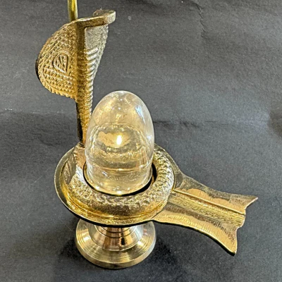 Natural Sphatik Shivlingam with Stand - Image 2