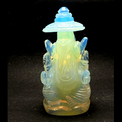 Opal Stone Ganesha - (358 gm)