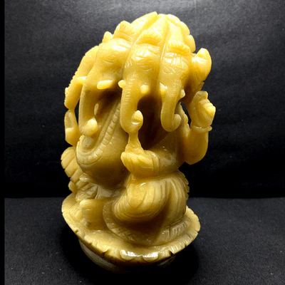 Yellow Agate Panchmukhi Ganesha - Image 2