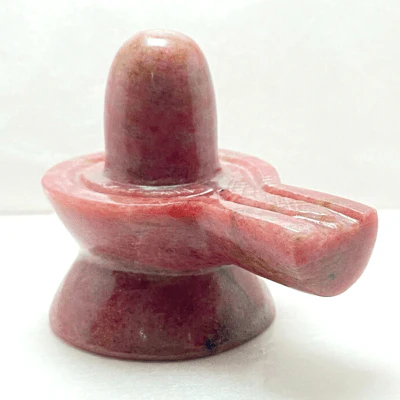 Rhodonite Stone Shivling - 350 gm - Image 3