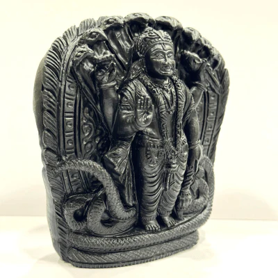Vishnu Carved Shaligram - 435 grams - Image 2